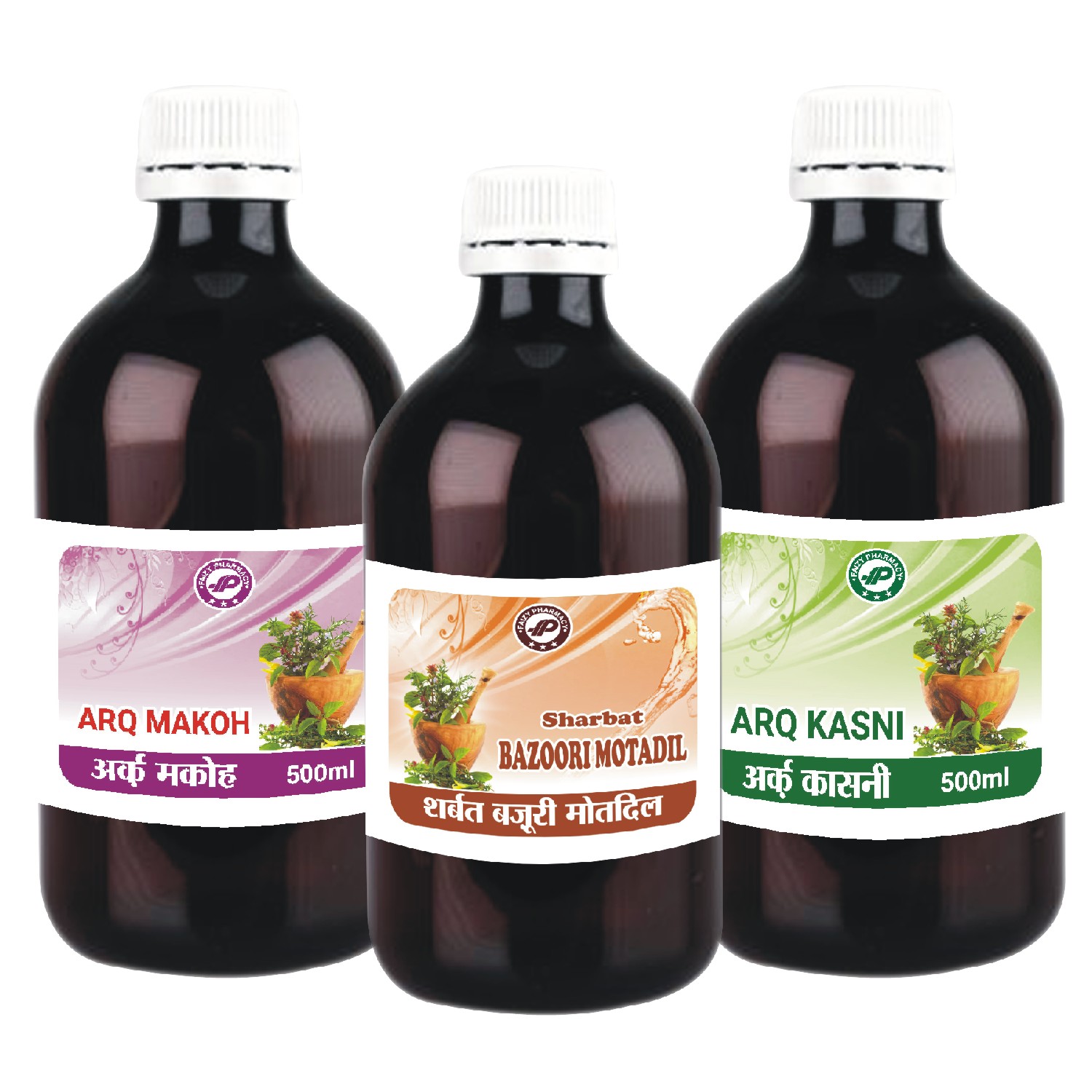 Arq Makoh, Arq Kasni, Sharbat Bazoori Motadil